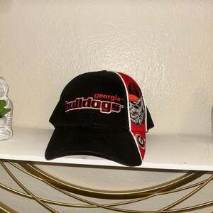 Capsmith Inc. Georgia Bulldogs Vintage Black & Red Strapback Hat, One Size